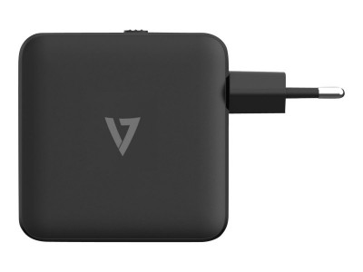 V7 : 65W USB-C PD GAN AC CHARGER 2 X USB-C PORTS INTL PLUGS