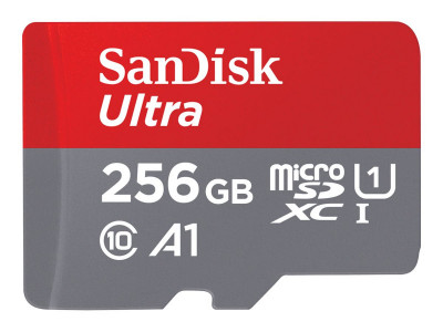 Western Digital : SANDISK ULTRA MICROSDXC 256GB + SD ADAPTER 150MB/S A1 CLASS 10