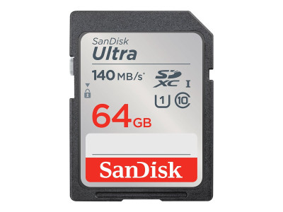 Western Digital : SANDISK ULTRA 64GB SDXC memory card 140MB/S