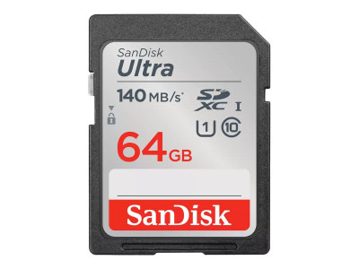 Western Digital : SANDISK ULTRA 64GB SDXC memory card 140MB/S