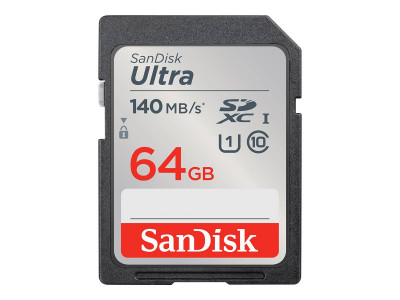 Western Digital : SANDISK ULTRA 64GB SDXC memory card 140MB/S