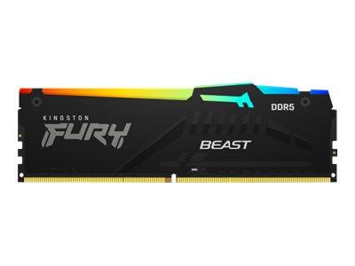 Kingston : 32GB DDR5-5600MT/S CL36 DIMM (kit de 2) FURY BEAST RGB