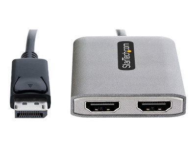 Startech : HUB DISPLAYPORT HDMI DOUBLE - DUAL HDMI 4K 60HZ - MALE pour EMELLE