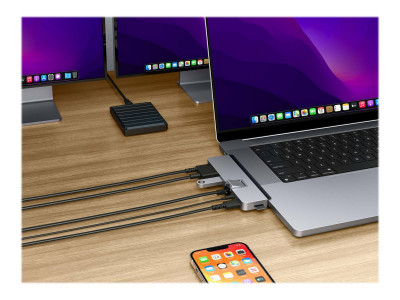 Hyper : HD7-IN-2 USB-C HUB pour MBPRO21