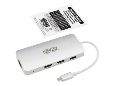 Eaton MGE : USB-C DOCKING STATION TYPE-C X2 HDMI+VGA THUNDERB 3 PD CHARGE