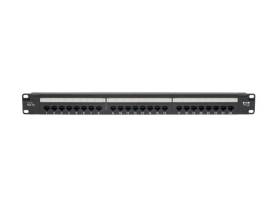 Eaton MGE : 24PT CAT6 PATCH PANEL POE+ COMPLIANT RJ45 1URM