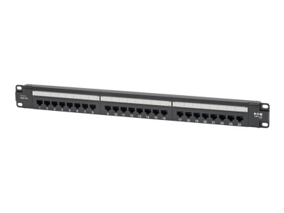 Eaton MGE : 24PT CAT6 PATCH PANEL POE+ COMPLIANT RJ45 1URM