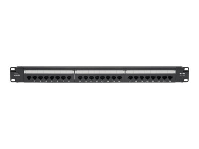 Eaton MGE : 24PT CAT6 PATCH PANEL POE+ COMPLIANT RJ45 1URM