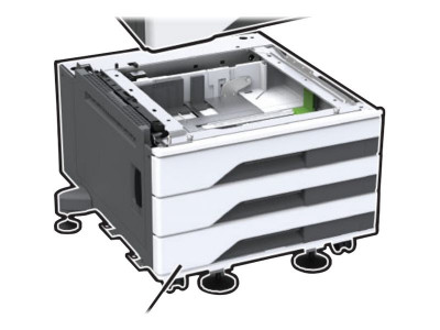 Lexmark : 3X520-SHEET TRAY W/CASTER pour CX93X / MX93X