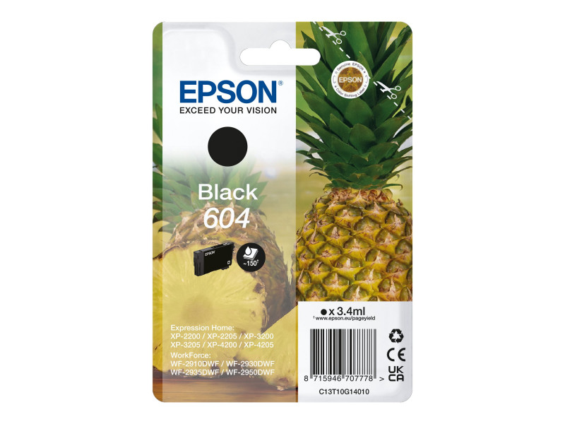 Epson : SINGLEpack BLACK 604 cartouche encre