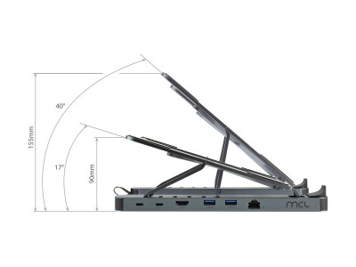 MCL Samar : 6-PORT DOCKING STATION avec PC HOLDER