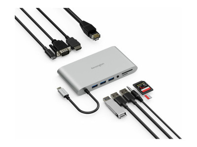 Kensington : KENSINGTON UH1440P MOBILE USB-C 8-IN-1 DOCKINGSTATION