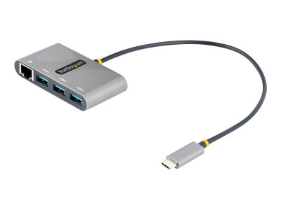 Startech : HUB USB-C A 3 PORTS avec ETHER NET - 3X USB-A - USB 3.0 5GBPS