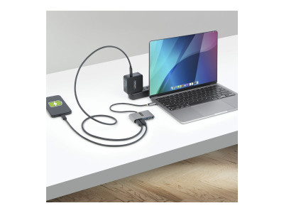 Startech : HUB USB-C A 4 PORTS 100W PD 2X USB-C VERS 2X USB-A 5GBPS