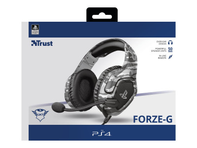 Trust : FORZE GAMING HEADSET pour PS4 (OFFICIAL LICENSE) GRAY BQ 12