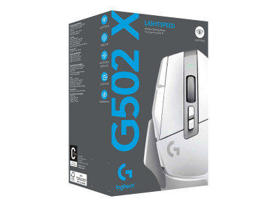 Logitech : G502 X LIGHTSPEED WHITE/CORE EWR2