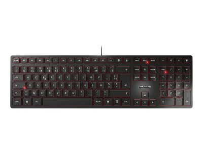 Cherry : CHERRY KC 6000 SLIM BLACK CORDED KEYBOARD USB FRENCH (pc)