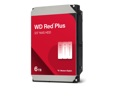 Western Digital : 6TB RED PLUS 256Mo CMR 3.5IN 3.5IN SATA 6GB/S 7200RPM