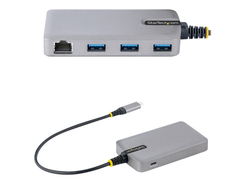  StarTech.com 3 Port USB C Hub with Gigabit Ethernet RJ45 GbE  Port - 2X USB-A, 1x USB-C - SuperSpeed 10Gbps USB 3.1,3.2 Gen 2 Type C Hub  Adapter - USB Bus