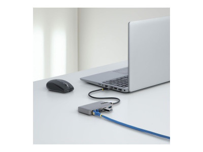 Startech : HUB USB 3 PORTS USB-A - GIGA BIT ETHERNET - CBLE de 30CM