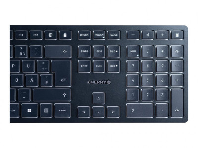 Cherry : KW 9100 SLIM fr KEYBOARD WIRELESS BLACK FRANCE