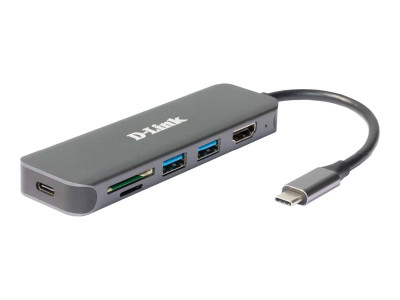 D-Link : 6-IN-1 USB-C HUB DOCKING STATION 2 X USB 3.0 - 1 X HDMI -