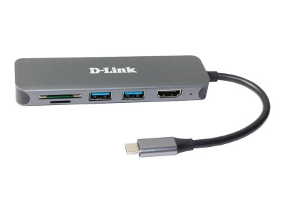 D-Link : 6-IN-1 USB-C HUB DOCKING STATION 2 X USB 3.0 - 1 X HDMI -