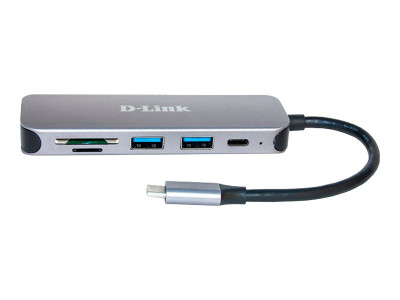 D-Link : 5-IN-1 USB-C HUB avec card READER (SD MICRO SD 2 USB 3.0 US