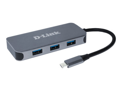 D-Link : USB-C 6-IN-1 1 X GIGABIT ETHERNET - 3 X USB 3.0 - 1 USB-C