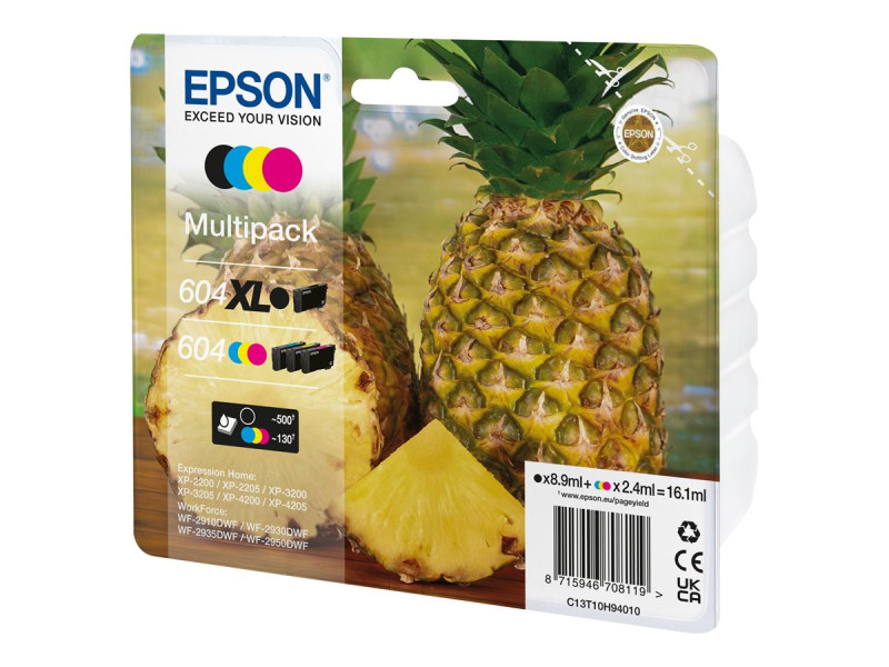 Epson : MULTIpack 4-COLOURS 604 XL BLACK/STD. CMY