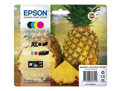 Epson : MULTIpack 4-COLOURS 604 XL BLACK/STD. CMY