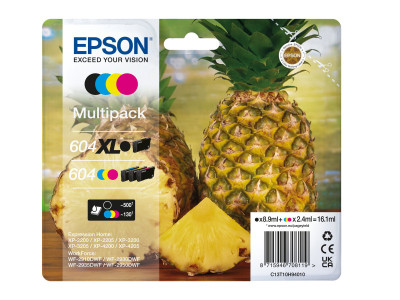 Epson : MULTIpack 4-COLOURS 604 XL BLACK/STD. CMY