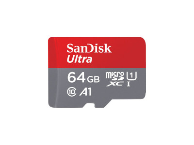 Western Digital : SANDISK ULTRA MICROSDXC 64GB + SD ADAPTER 140MB/S A1 CLASS 10