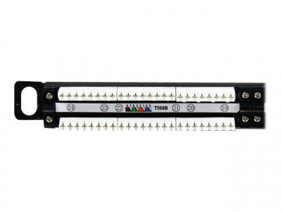 Startech : 24PORT HALF U / 0.5U RACK MOUNT AT5E NETWORK PATCH PANEL