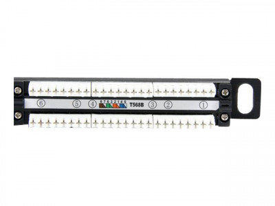 Startech : 24PORT HALF U / 0.5U RACK MOUNT AT5E NETWORK PATCH PANEL