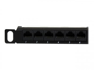 Startech : 24PORT HALF U / 0.5U RACK MOUNT AT5E NETWORK PATCH PANEL