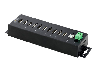 Startech : USB 2.0 HUB 10 PORTS INDUSTRY HUB MULTIPORT USB-A ROBUSTE