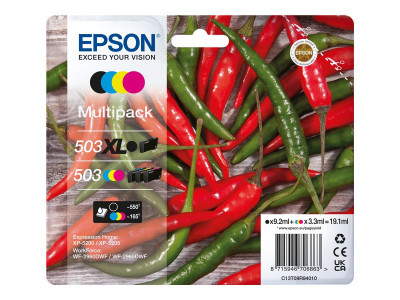 Epson : MULTIpack 4-COLOURS 503 XL BLACK/STD. CMY