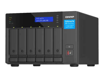 Qnap : TVS-H674-I5-32G 6BAY 32GB DDR4 2X2.5GBE (2.5G/1G/100M/10M)