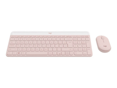 Logitech : MK470 SLIM COMBO -ROSE-FRA-CENTRAL-419