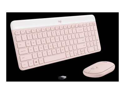 Logitech : MK470 SLIM COMBO -ROSE-FRA-CENTRAL-419
