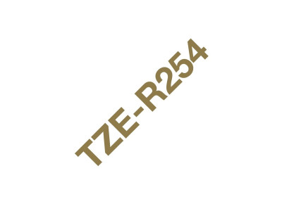 Brother : 24MM GOLD / WHITE RIBBON tape