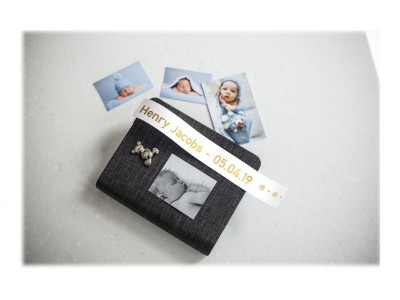 Brother : 24MM GOLD / WHITE RIBBON tape