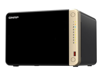 Qnap : TS-664-8G 6BAY 8GBDDR4 2X2.5GBE 2X USB3.2 GEN II-A 120 W ADAP