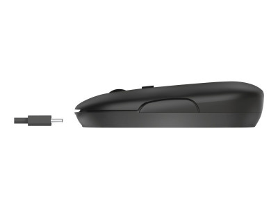 Trust : BLACK ULTRA-THIN RECHARGEABLE WIRELESS MOUSE BQ 60