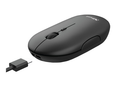 Trust : BLACK ULTRA-THIN RECHARGEABLE WIRELESS MOUSE BQ 60