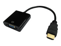 DLH : ADAPTATEUR HDMI MALE VERS VGA FEMELLE avec PORT AUDIO DLH : ADAPTATEUR HDMI MALE VERS VGA FEMELLE avec PORT AUDIO