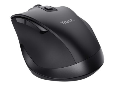 Trust : FYDA RECHARGEABLE ECO WIRELESS MOUSE - BLACK