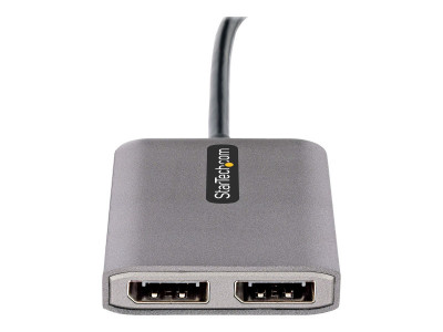 Startech : HUB USB-C MST2 PORTS-DUAL DP 4K60HZ avec DP 1.4 et DSC