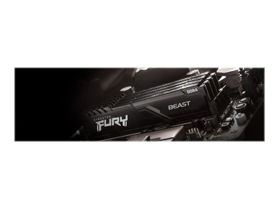 Kingston : 128GB DDR4-3200MHZ CL16 DIMM (kit OF 4) FURY BEAST BLACK